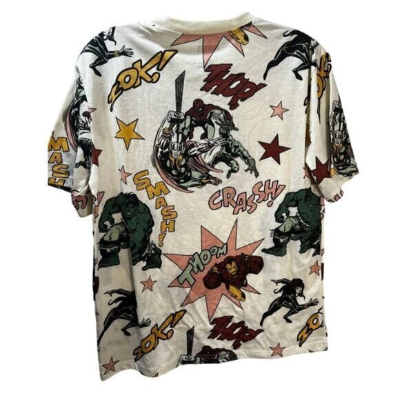 New‎ MARVEL Gender-Neutral All-Over Graphic T-Shirt for Kids 16 - Picture 2 of 4